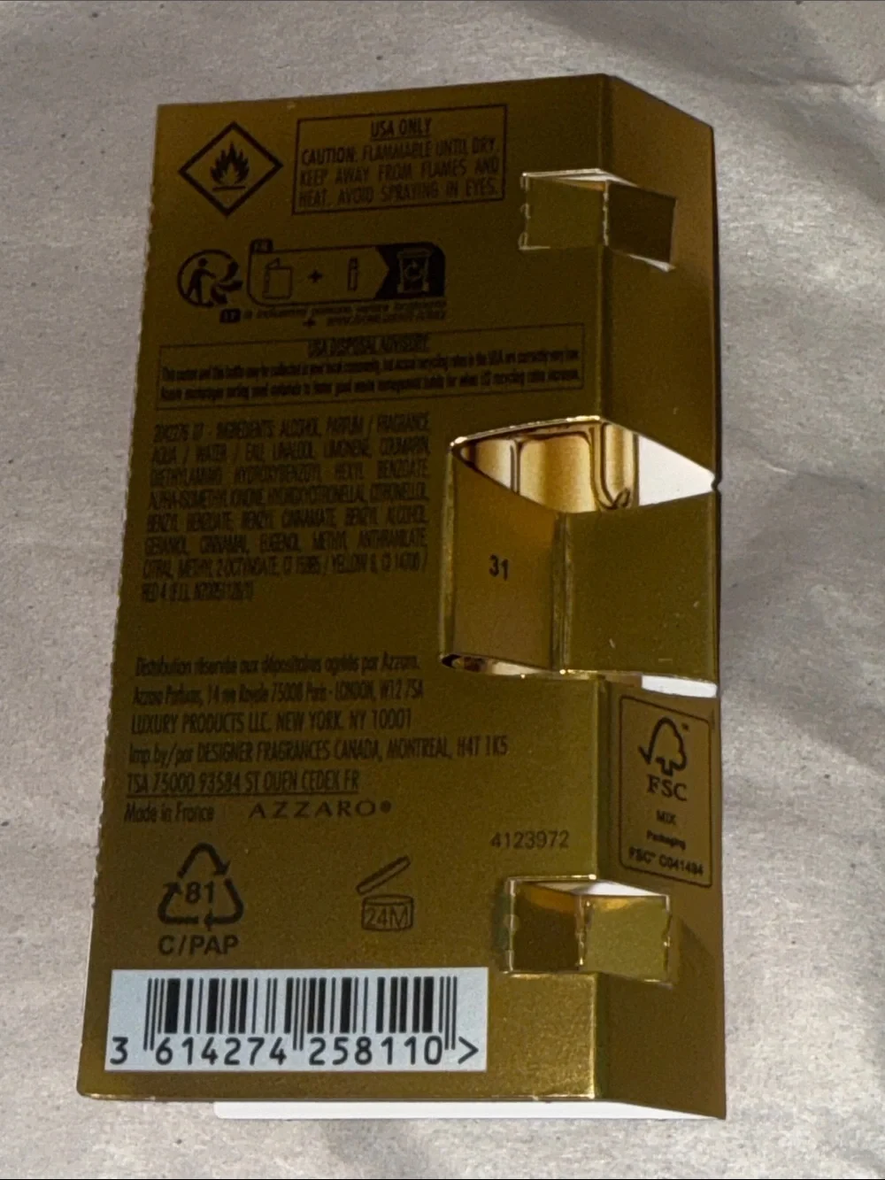 3/$15 Azzaro Forever Wanted Elixir Mini sample